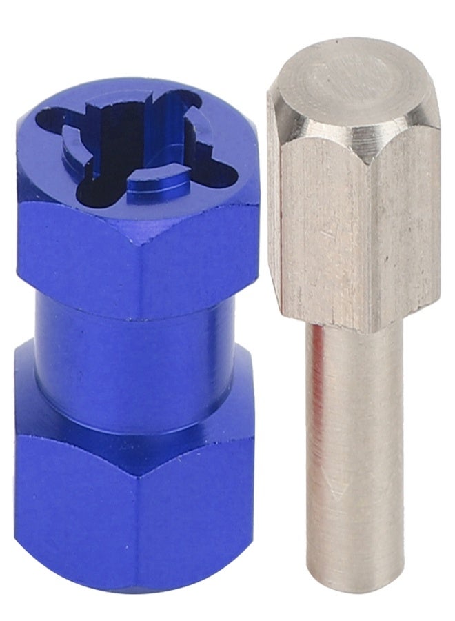 محول محور سداسي لعجلة التمديد مناسب لسيارات التحكم عن بعد D90 AX10 CC01 SCX10 F350 Blue - Image 4