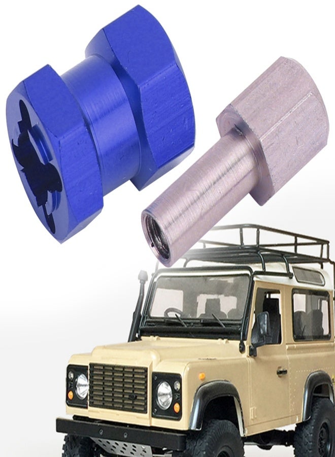 محول محور سداسي لعجلة التمديد مناسب لسيارات التحكم عن بعد D90 AX10 CC01 SCX10 F350 Blue - Image 3