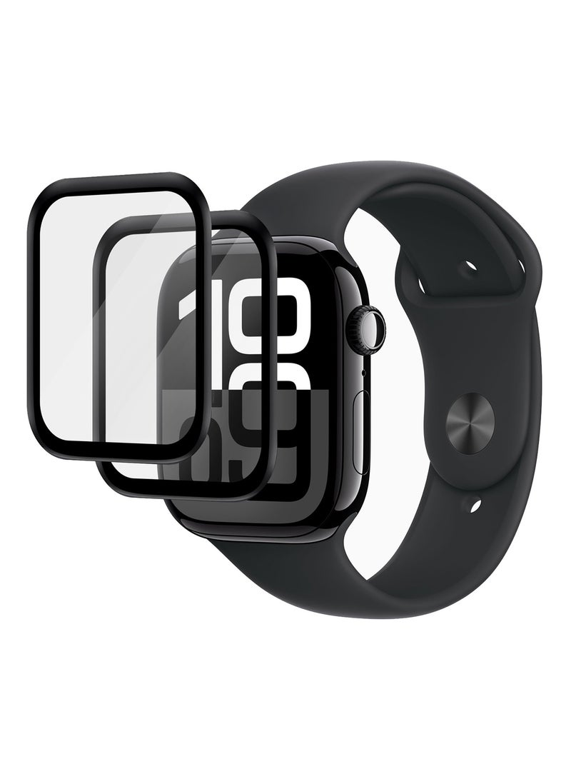 CATANES 2-Pack Tempered Glass Screen Protector for Apple Watch 42mm Series 10 – 9H Anti-Scratch Ultra-Thin Protective Film Cover Clear Color - Image 3