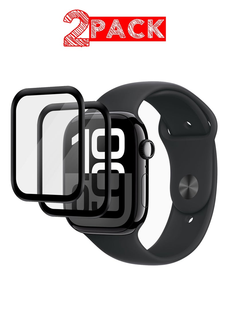 CATANES 2-Pack Tempered Glass Screen Protector for Apple Watch 42mm Series 10 – 9H Anti-Scratch Ultra-Thin Protective Film Cover Clear Color - Image 1