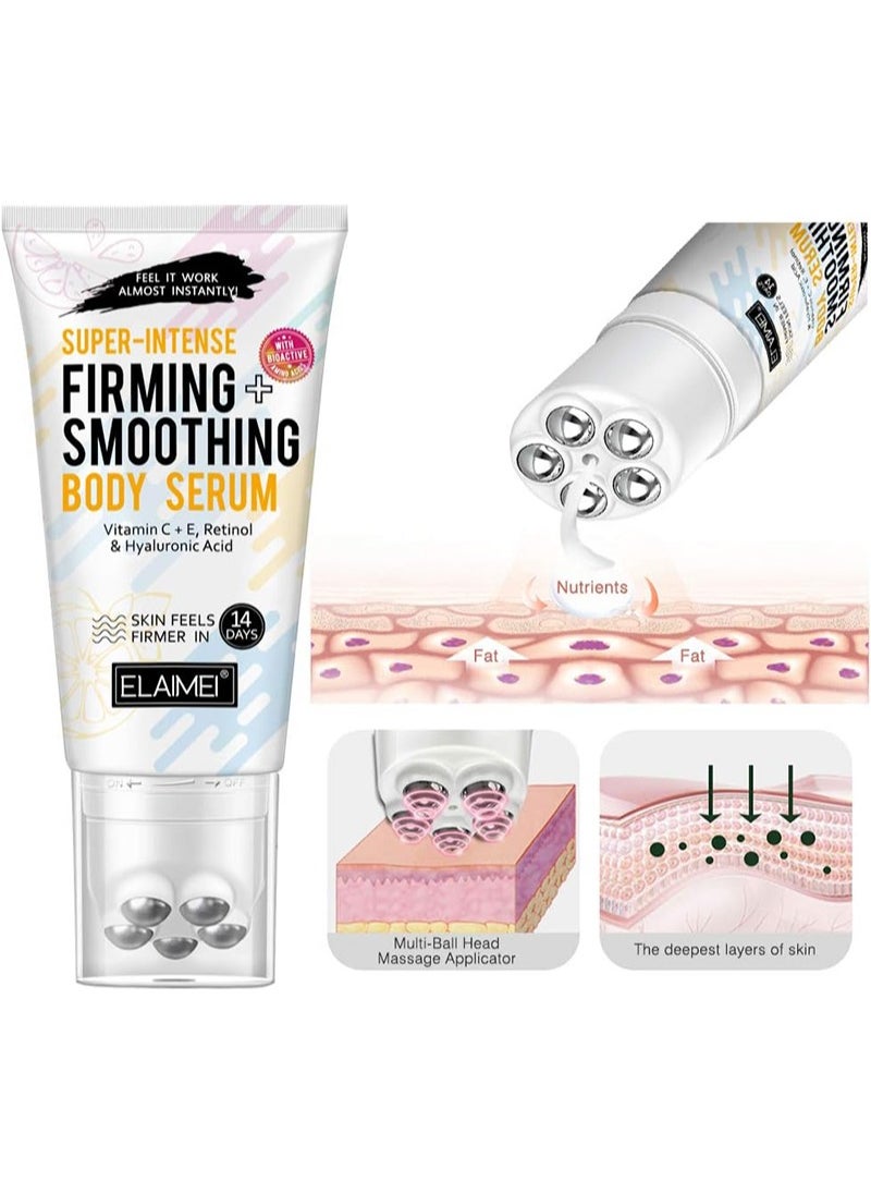 Elaimei - Super-Intense Hot Cream, Fat Burner Slimming Cream with Massage Roller, Enhancer Cream for Body Slimming and Firming - Perfectly Shape Waist, Abdomen and Buttocks - Image 1