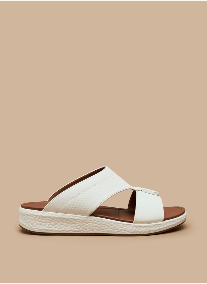 Le Confort - Men's Textured Slip-On Arabic Sandals - Image 1