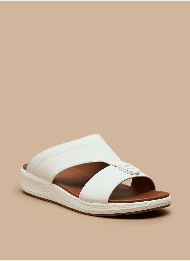 Le Confort - Men's Textured Slip-On Arabic Sandals - Image 1