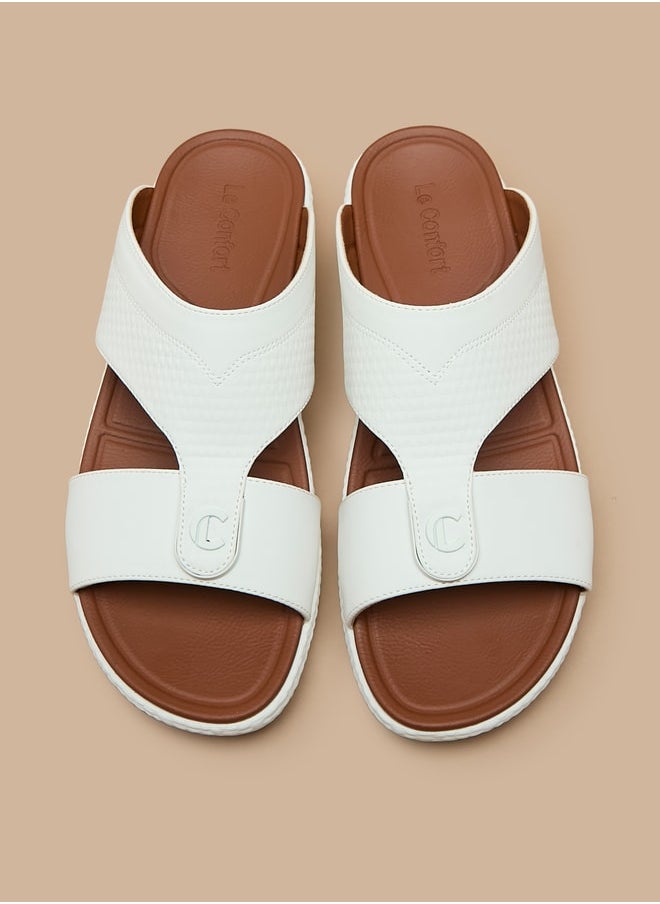Le Confort - Men's Textured Slip-On Arabic Sandals - Image 1