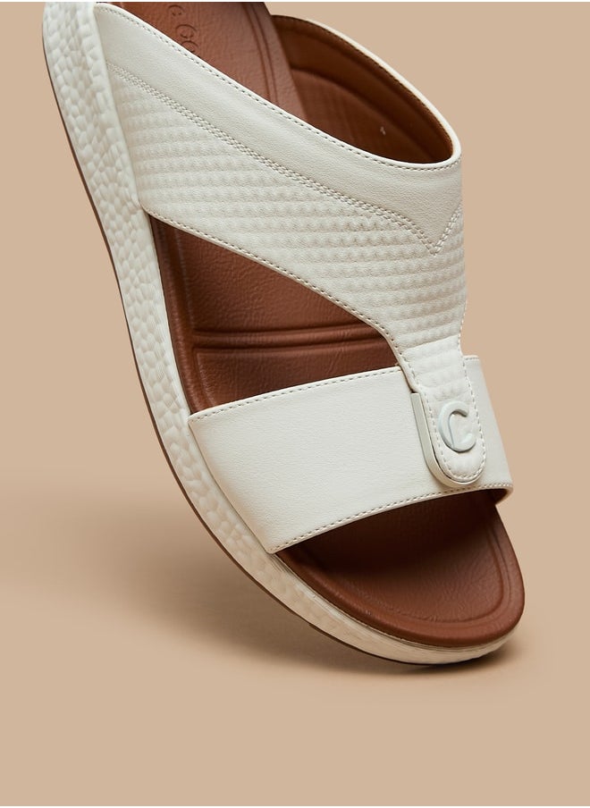 Le Confort - Men's Textured Slip-On Arabic Sandals - Image 1