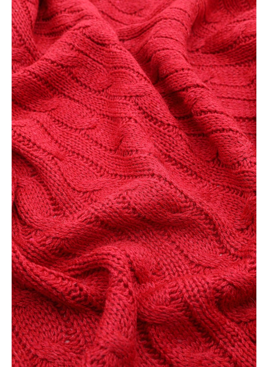 Biocotton Knitwear Pompom TV Blanket - Red - pzsku/Z7CB5A51BD031DE6E8FDDZ/45/_/1726146046/5a8f175b-57f1-4845-9b8a-5727475ef01d