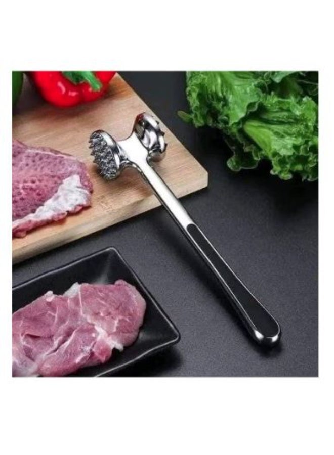 Stainless Steel Meat Hammer With Hand Silver - Image 1