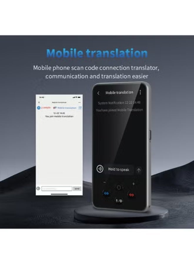 S85 Pro Black Translation Device with 4-Inch Screen - Supports Offline and Online Translation - Image 5