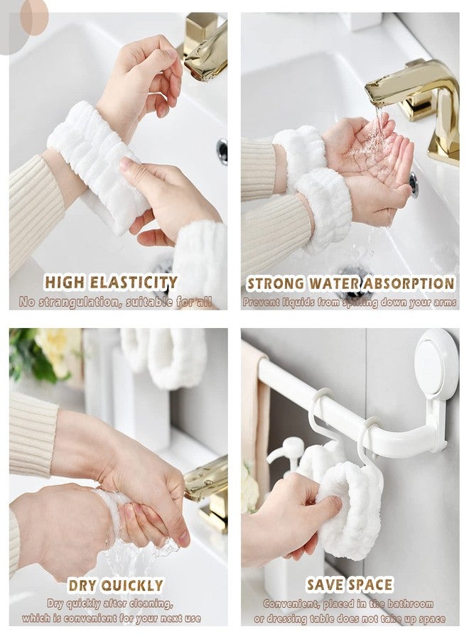 JANFUN Wrist Bands for Washing Face, Spa Wristbands 8PCS, Microfiber Wrist Towels, Face Wash Wristbands, Absorbent Sweatbands to Prevent Water Spillage Down Arms - Image 5