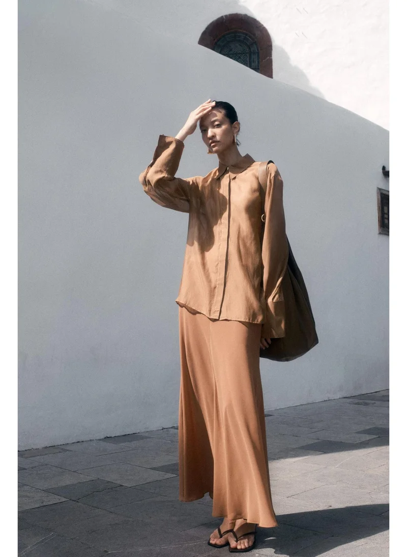 اتش اند ام Chiffon maxi skirt