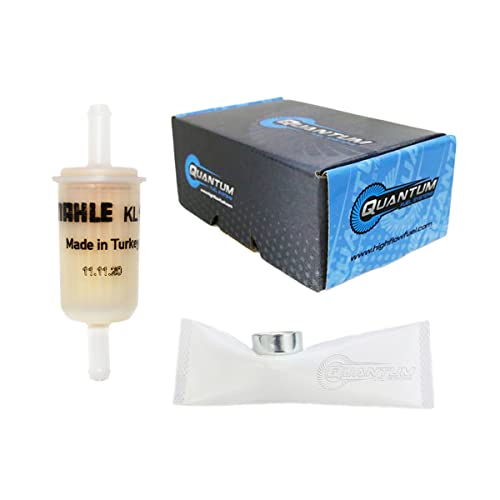 QFS "QFS Fuel Pump Strainer and Fuel Filter Kit Replacement for (2005-2018) Ducati Monster Multistrada Streetfighter Superbike SportClassic Hypermotard Diavel, Piaggio MP3 X8 X10, 639455" - Image 1