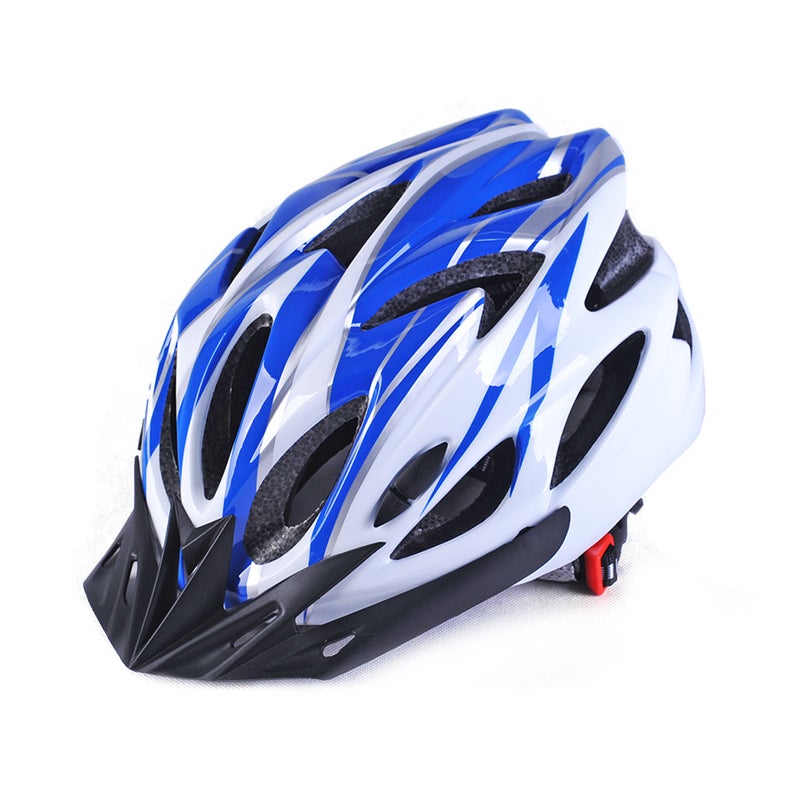 Generic Childrens adult riding helmet sliding bicycle mountain bike skateboard roller skating integrated helmet wholesale agent Blue and White