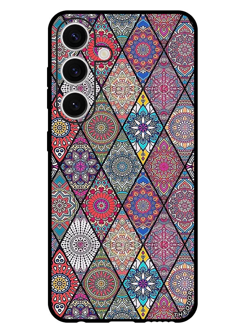 Theodor Protective Case Anti Scratch Shock Proof Bumper Cover For Samsung Galaxy S24 Plus Mandala art - Image 1