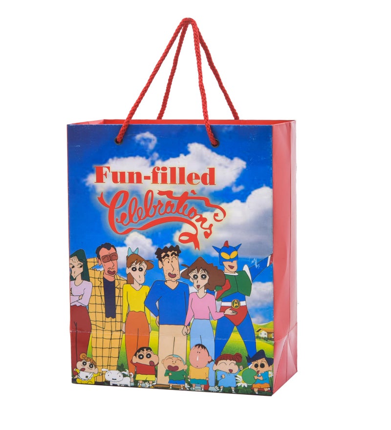 PPJ ® -HAPPY BIRTHDAY (CARTOON THEME) PARTY (30 Pcs.) PAPER CARRY BAG, 10 Inch X 8 Inch X 4 Inch RETURN GIFT/HAPPY BIRTHDAY/RETURN GIFTS/GIFTS/GIFT BAGS/GIFT COVERS (Pack of 30) - Image 1