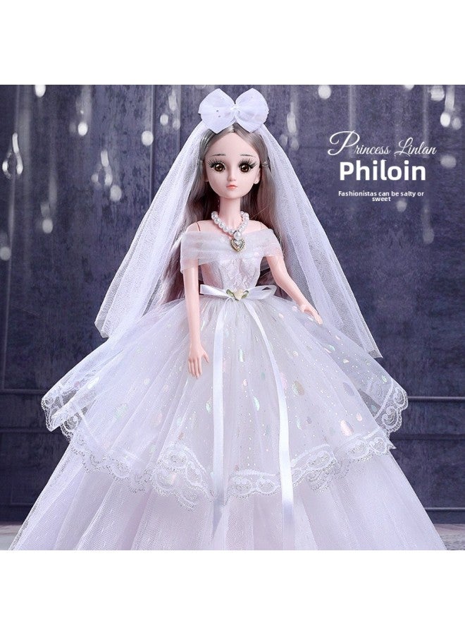 60 Centimeter Oversized Doll Set Little Girl Princess Play House Children's Birthday Gift Box Toys Wholesale-Color:Princess Philolene -60cm-Height:Blink + Intelligent Remote Control Dialogue Edition -20 Joints -36 Gifts-Dressing Gifts 3 【Gift Boxes】】 - Image 1