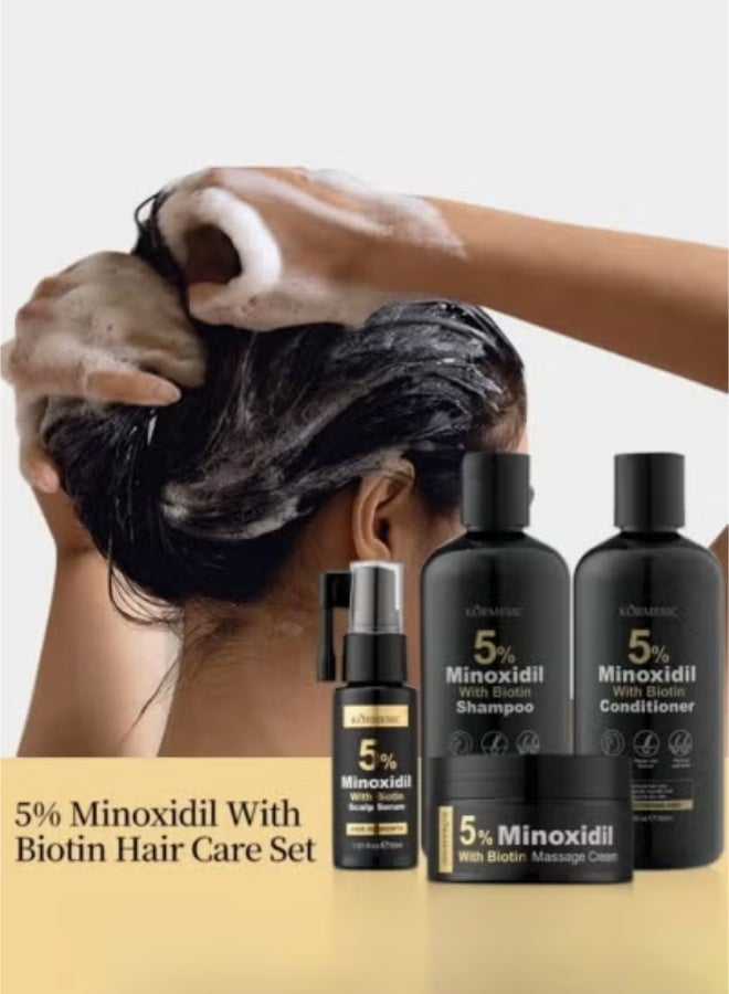 Kormesic 3-Pack 5% Minoxidil Anti-Hair Loss Shampoo 34% Less Breakage + 43% Hydration in 28 Days! - Image 5