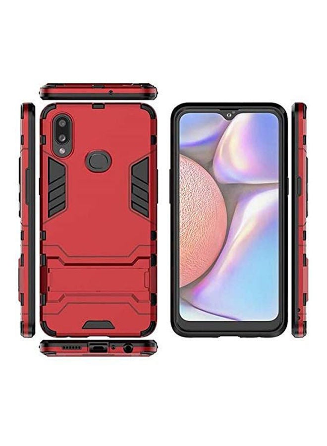 NIBEMINENT Protective Kickstand Case Cover For Samsung Galaxy A10S Red - Image 2