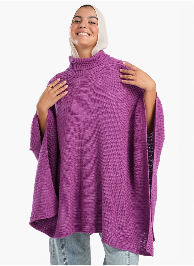 Clue - Poncho with Shoulder Buttons - Image 1