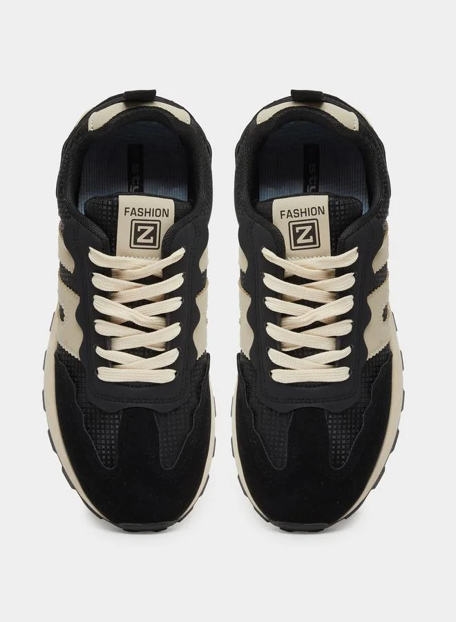 Styli Styli Color Block Lace Up Sneakers