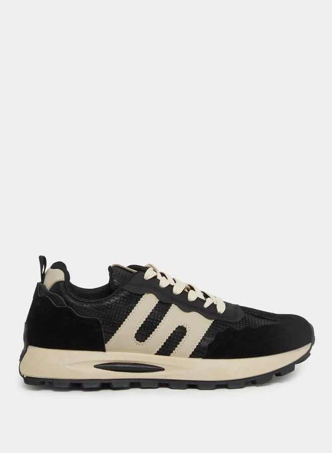 Styli Styli Color Block Lace Up Sneakers