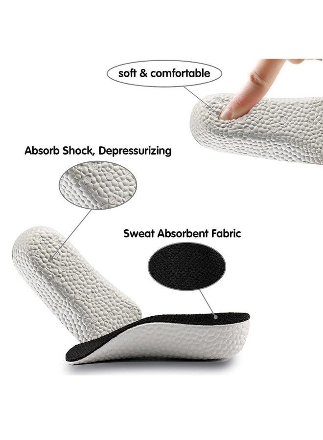 Chabeia 1 Pair Inner Height Increasing Insole,1.5cm Heel Lift Foot Pads Invisible Hidden Soft Heel Cushion Inserts Insoles,Breathable Sports Shock Absorption Half Cushion Insoles for Men Women-Style B - Image 3
