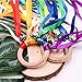 TANOFAR Montessori Toy Hand Kite Baby Sensory Toy Sensory Ribbon Toy Waldorf Toy Wooden Baby Toys Wooden Toddler Toys Rainbow Hand Kite - Image 2