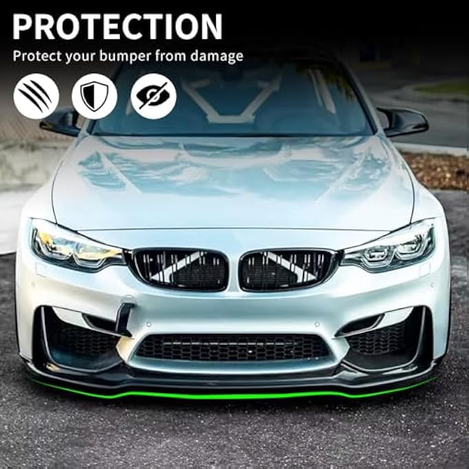 XPHAZZ Front Bumper Lip Compatible with BMW (2015-2020) F80 M3 F82 F83 M4 Splitter MP-Style ABS Gloss Black - Image 3
