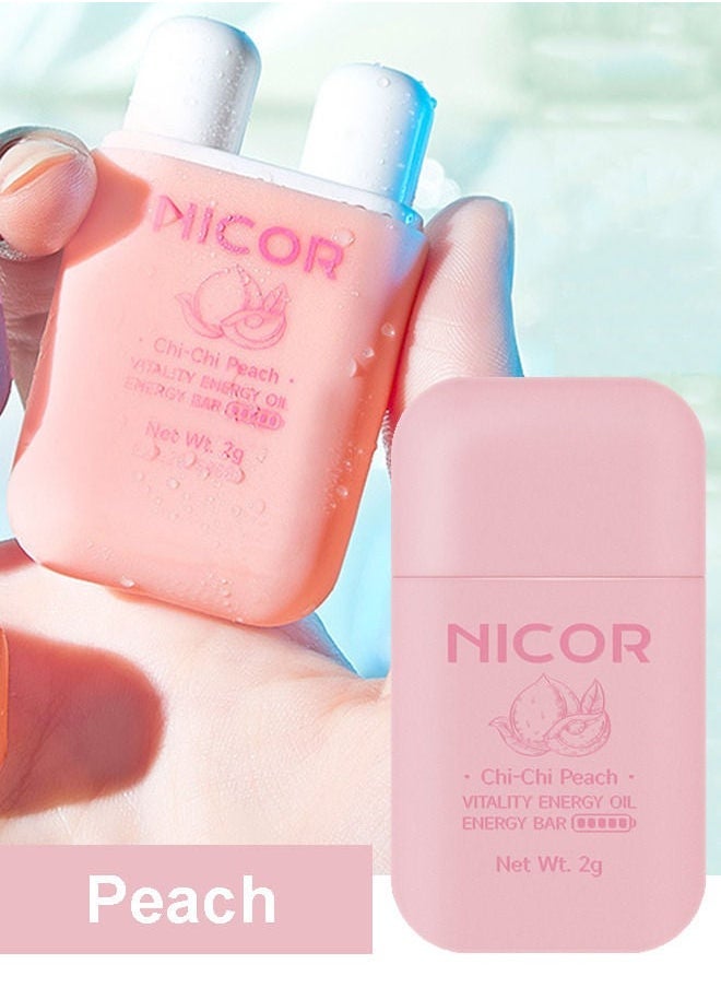 Nicor - 1 قطعة من جهاز استنشاق الروائح العطرية المحمول أثناء التنقل، عصا استنشاق شخصية مع زيوت أساسية منعشة برائحة المنثول لتخفيف التوتر والقلق وتهدئة الراحة وتعزيز التركيز - Image 1