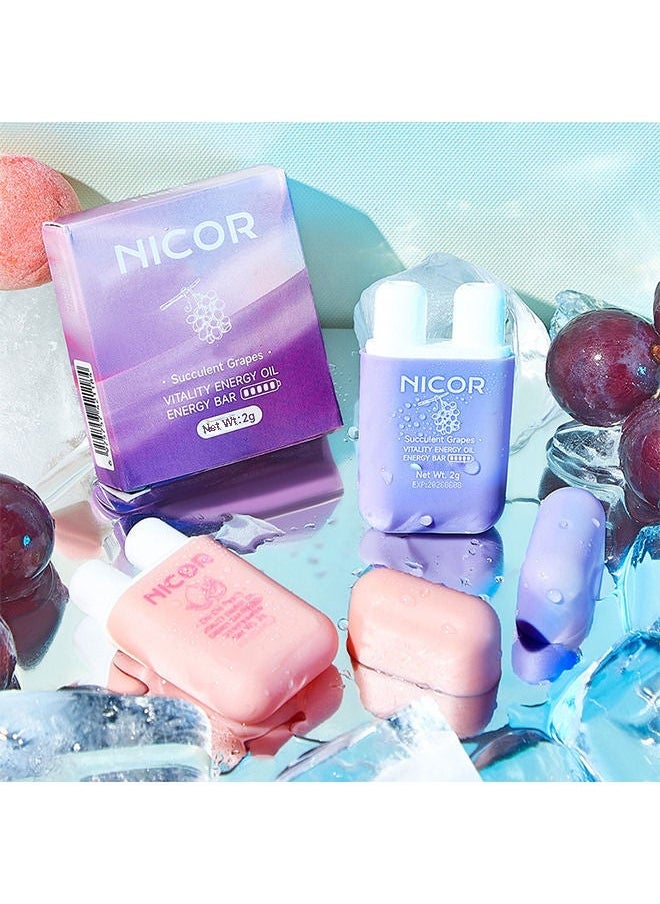 Nicor - 1 قطعة من جهاز استنشاق الروائح العطرية المحمول أثناء التنقل، عصا استنشاق شخصية مع زيوت أساسية منعشة برائحة المنثول لتخفيف التوتر والقلق وتهدئة الراحة وتعزيز التركيز - Image 1