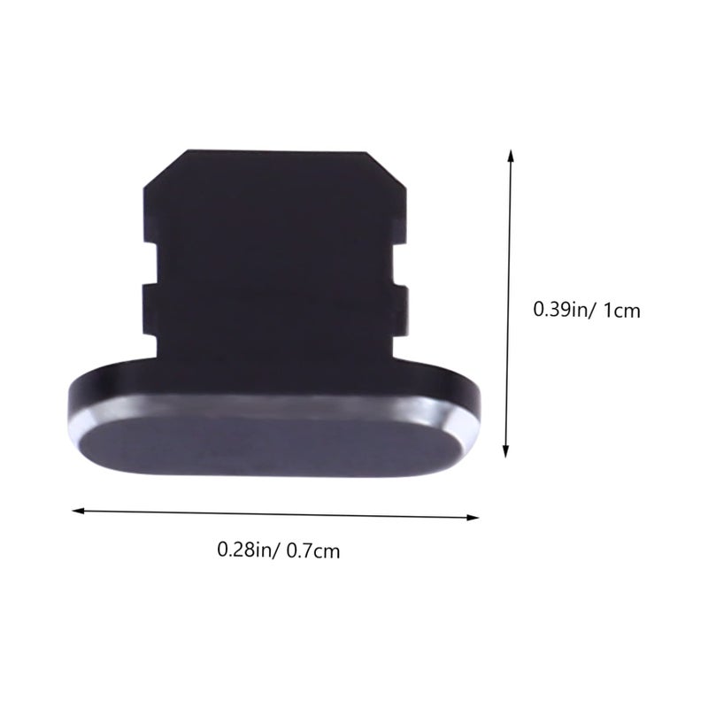 Metal USB Port Cover Plug Dust Proof Wear Resistant Pet Material Black - Image 3