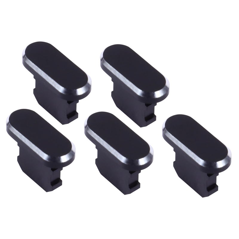 Metal USB Port Cover Plug Dust Proof Wear Resistant Pet Material Black - Image 2