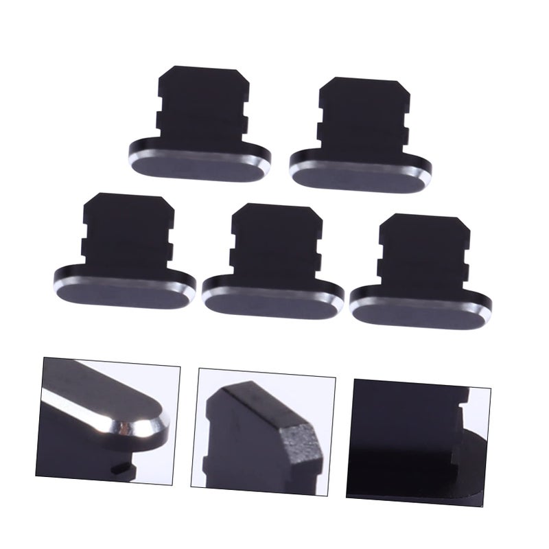 Metal USB Port Cover Plug Dust Proof Wear Resistant Pet Material Black - Image 5