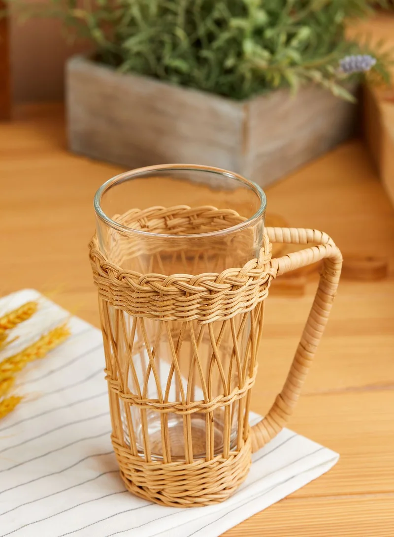 AURORA Rattan Glass Mug