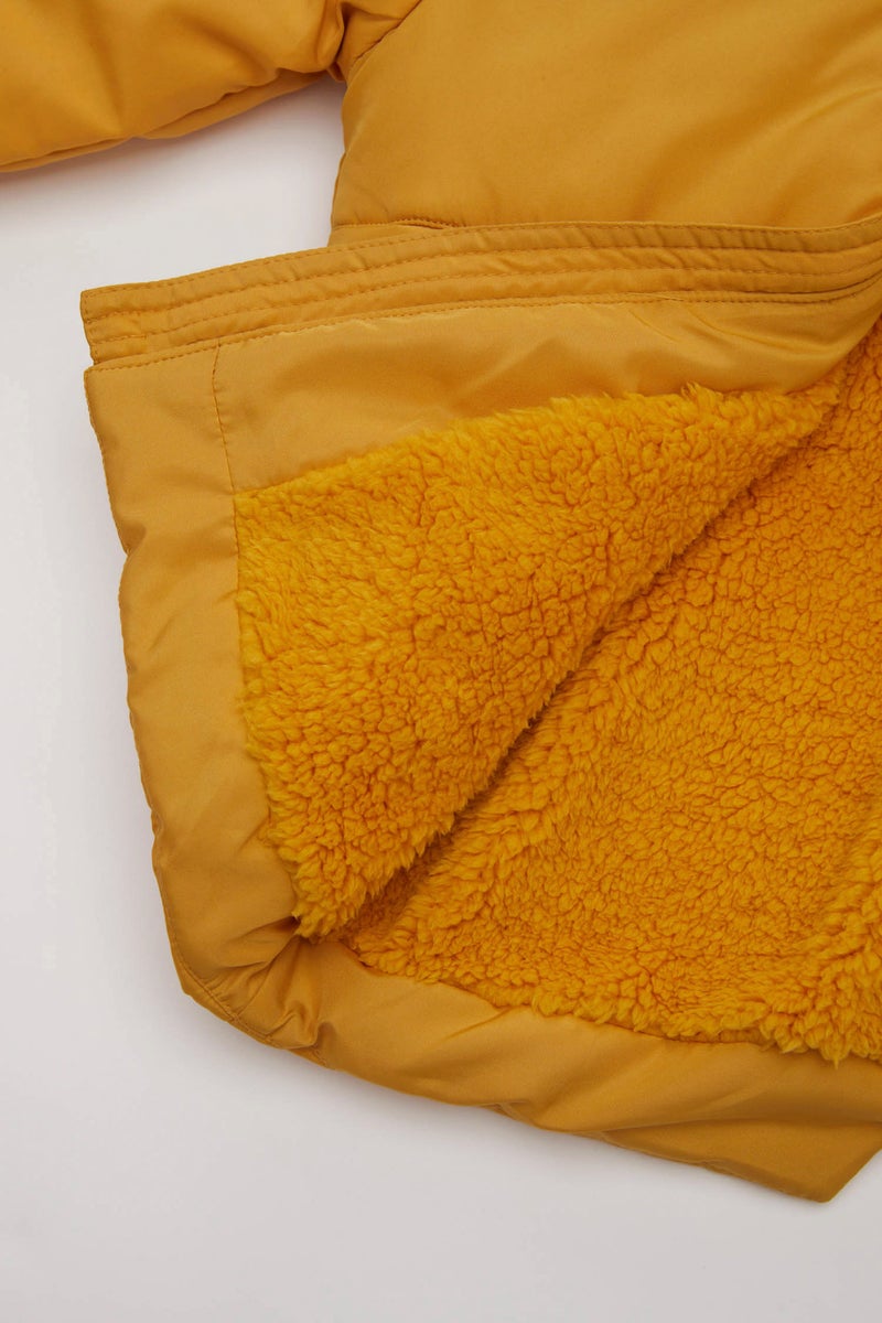 ديفاكتو جاكيت بامب بيبي اولادي بكابيشون وتر بروف وبطانة فروية - Image 3