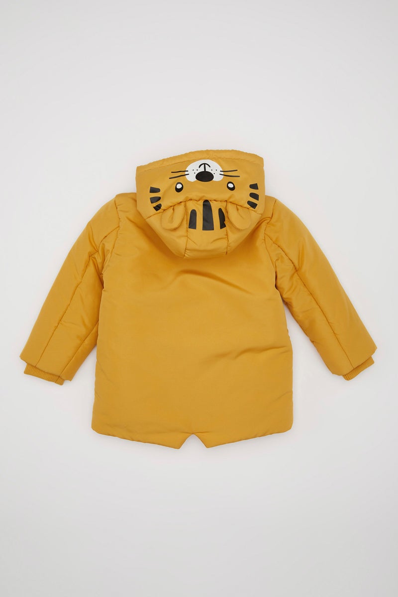 ديفاكتو جاكيت بامب بيبي اولادي بكابيشون وتر بروف وبطانة فروية - Image 4