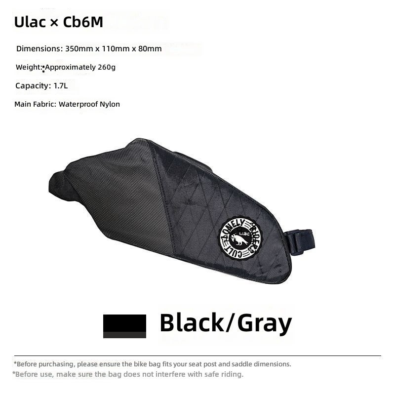 ULAC Bike Saddle Bag with Magnetic Quick-Release, Cycling Seat Bag for Mountain & Road Bikes, Rear Light Compatible, Water-Resistant Storage Pouch