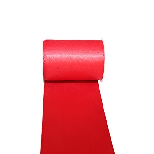 Ribbonitlux 3" Wide Double Face Satin Ribbon 5 Yards (250-Red）, Set for Gift Wrapping, Party Decor, Sewing Applications, Wedding and Craft - Image 3