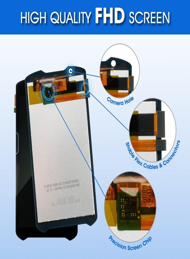 CARPSDZY TC52 LCD Screen with Touch Digitizer for Zebra TC52 TC520K TC57 TC57HO Barcode Scanner Handheld Mobile Computer, High-Resolution Display Replacement - Image 4