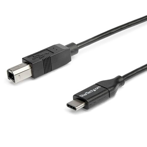 Startech.com Star Tech USB2CB2M 6 ft USBC to USBB Cable USB 20 - Image 1