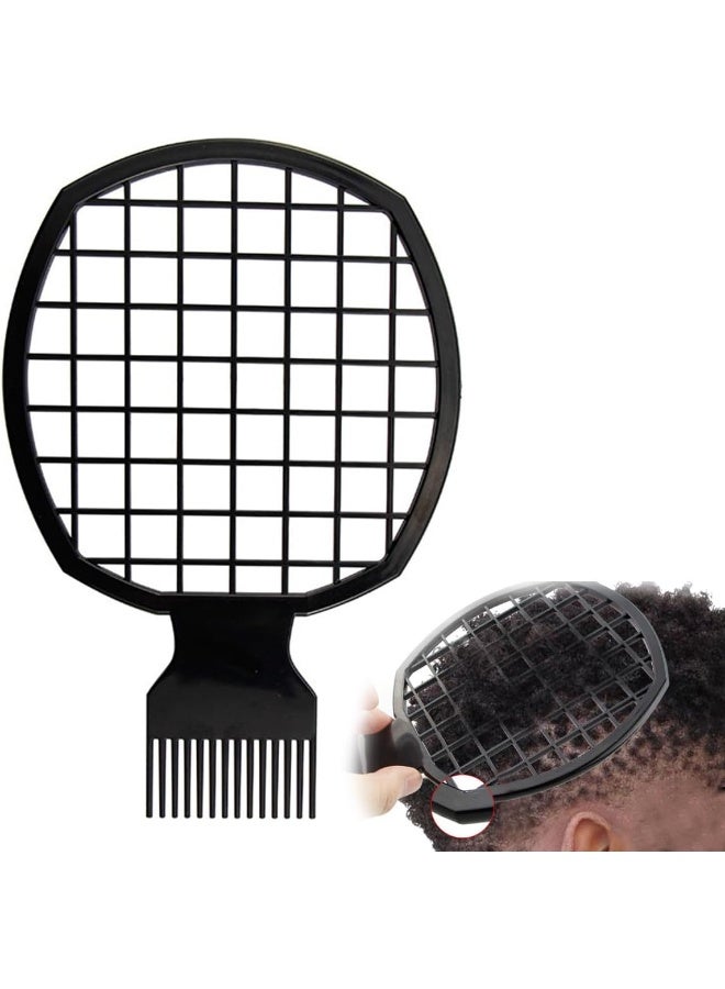 ECVV Twist Combs 2 in 1 Afro Twist Hair Comb for Natural Hair Dreads Curl Hair, Net-Shape Hairdressing Tool Hair Styling Comb for Black Men Curls - Image 1