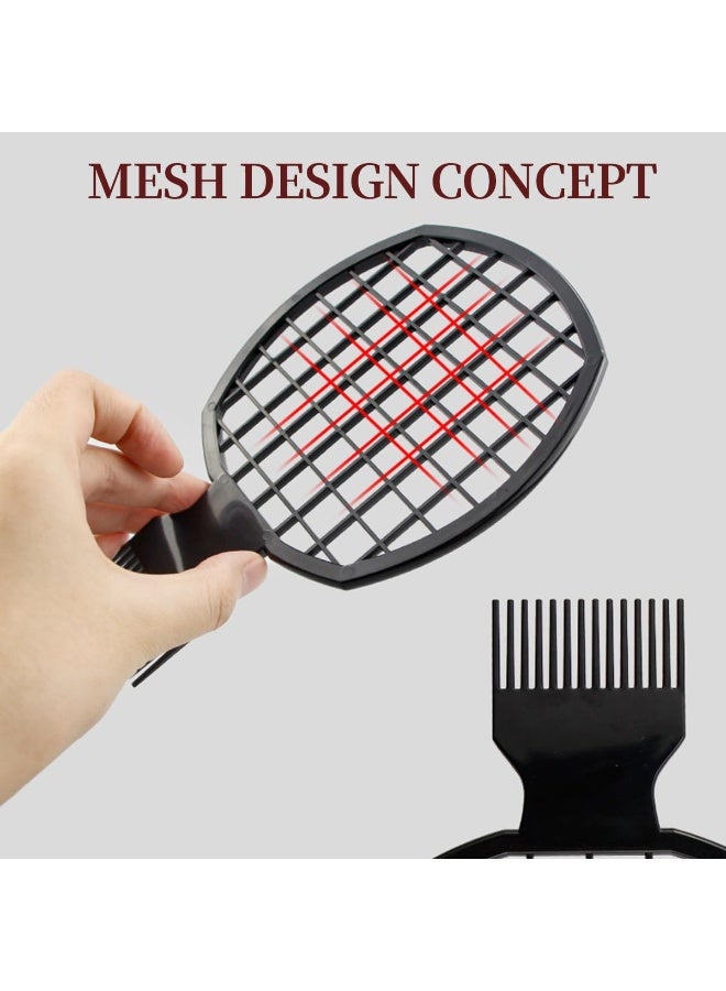ECVV Twist Combs 2 in 1 Afro Twist Hair Comb for Natural Hair Dreads Curl Hair, Net-Shape Hairdressing Tool Hair Styling Comb for Black Men Curls - Image 4
