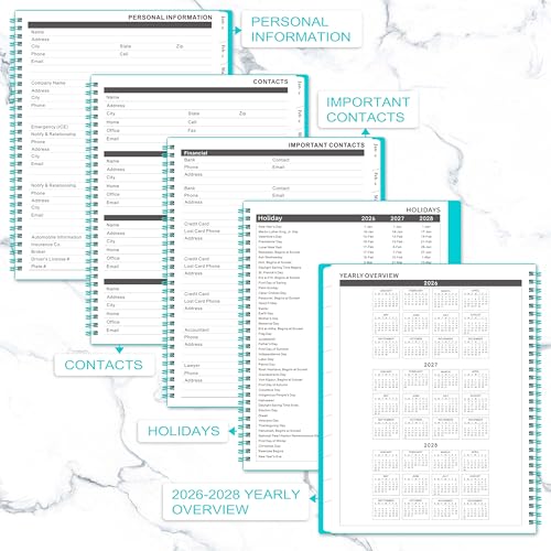 Coboll 2026-2027 Monthly Planner - 2026-2027 Planner from January 2026 to December 2027, 8.5'' x 11'', 2-Year Planners with Inner Pocket - Image 4