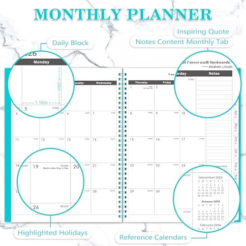 Coboll 2026-2027 Monthly Planner - 2026-2027 Planner from January 2026 to December 2027, 8.5'' x 11'', 2-Year Planners with Inner Pocket - Image 3