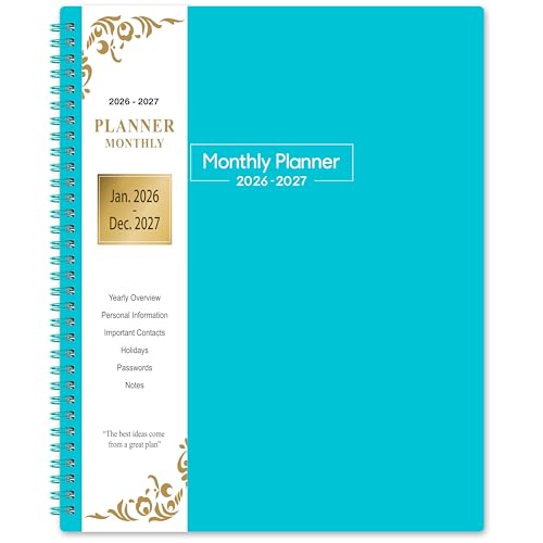 Coboll 2026-2027 Monthly Planner - 2026-2027 Planner from January 2026 to December 2027, 8.5'' x 11'', 2-Year Planners with Inner Pocket - Image 1