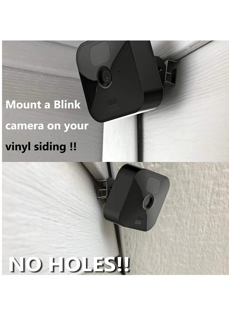 KASTWAVE Vinyl Siding Hook, Non-Hole Outdoor Siding Hanger Camera Mounting Clip, Stainless Steel Siding Mounting Bracket for Blink Outdoor Security Camera System, Doorbell, Hanging Light, Trim 12Pcs - Image 2