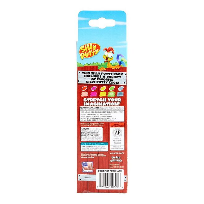 Crayola ألعاب سلايم وبوتي من كرايولا، أنشطة مرحة، موضوع البيض، هدية للجنسين، 4 سنوات فما فوق، الطول 18 سم × العرض 6 سم × الارتفاع 4 سم، عبوة من 5 - متعددة الألوان - Image 5