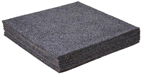 Achim Nexus Self Adhesive 12-Inch Carpet Floor Tiles, 12 Tiles - 12" x 12", Smoke Grey - Peel & Stick, DIY Flooring for Kitchen, Dining Room, Bedrooms & Bathrooms by Achim Home Decor - Image 1
