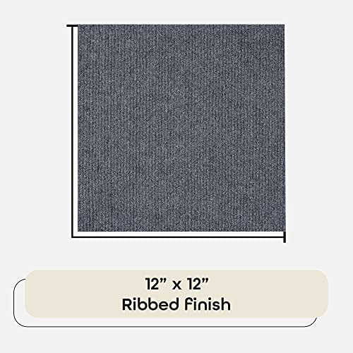 Achim Nexus Self Adhesive 12-Inch Carpet Floor Tiles, 12 Tiles - 12" x 12", Smoke Grey - Peel & Stick, DIY Flooring for Kitchen, Dining Room, Bedrooms & Bathrooms by Achim Home Decor - Image 3