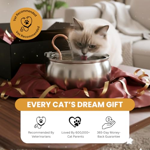 KittySpout The KittySpout Stainless Steel Wireless Cat Water Fountain 4L108oz - Image 3