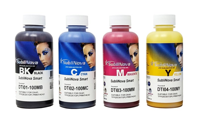 Ink Experts Ink Experts Tec Sublinova Smart DTI Dye Sublimation s (4 Colour Set (C,M,Y,K), 100ml)  - Image 1